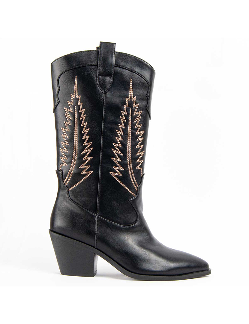 Botas de Salto Senhora Preto