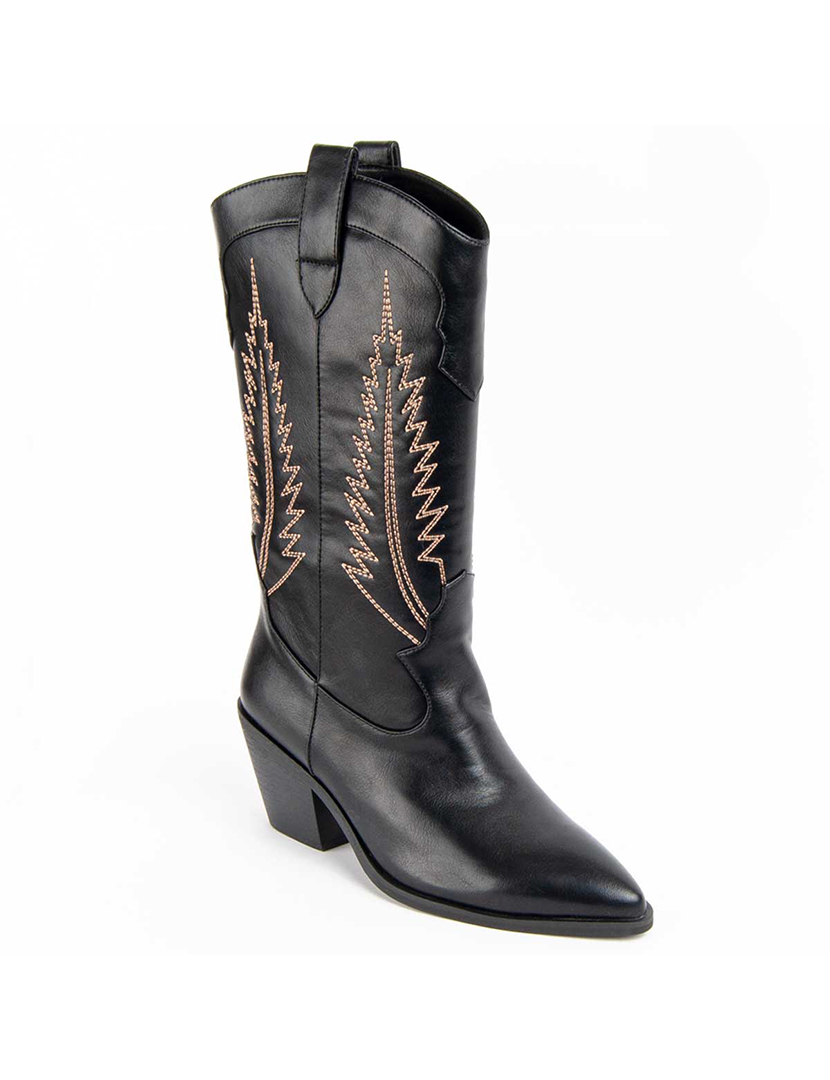 Botas de Salto Senhora Preto