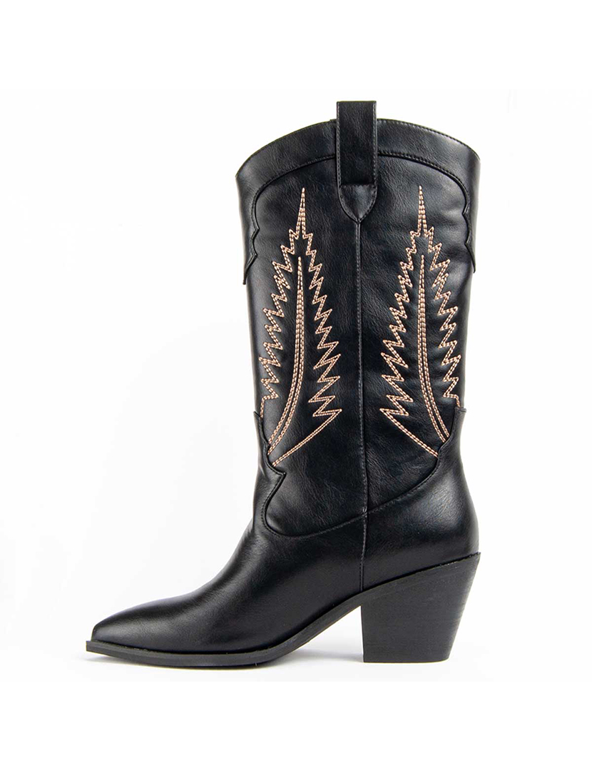 Botas de Salto Senhora Preto