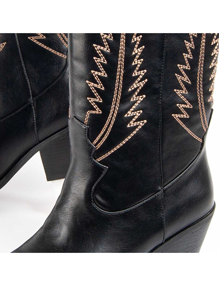 Botas de Salto Senhora Preto