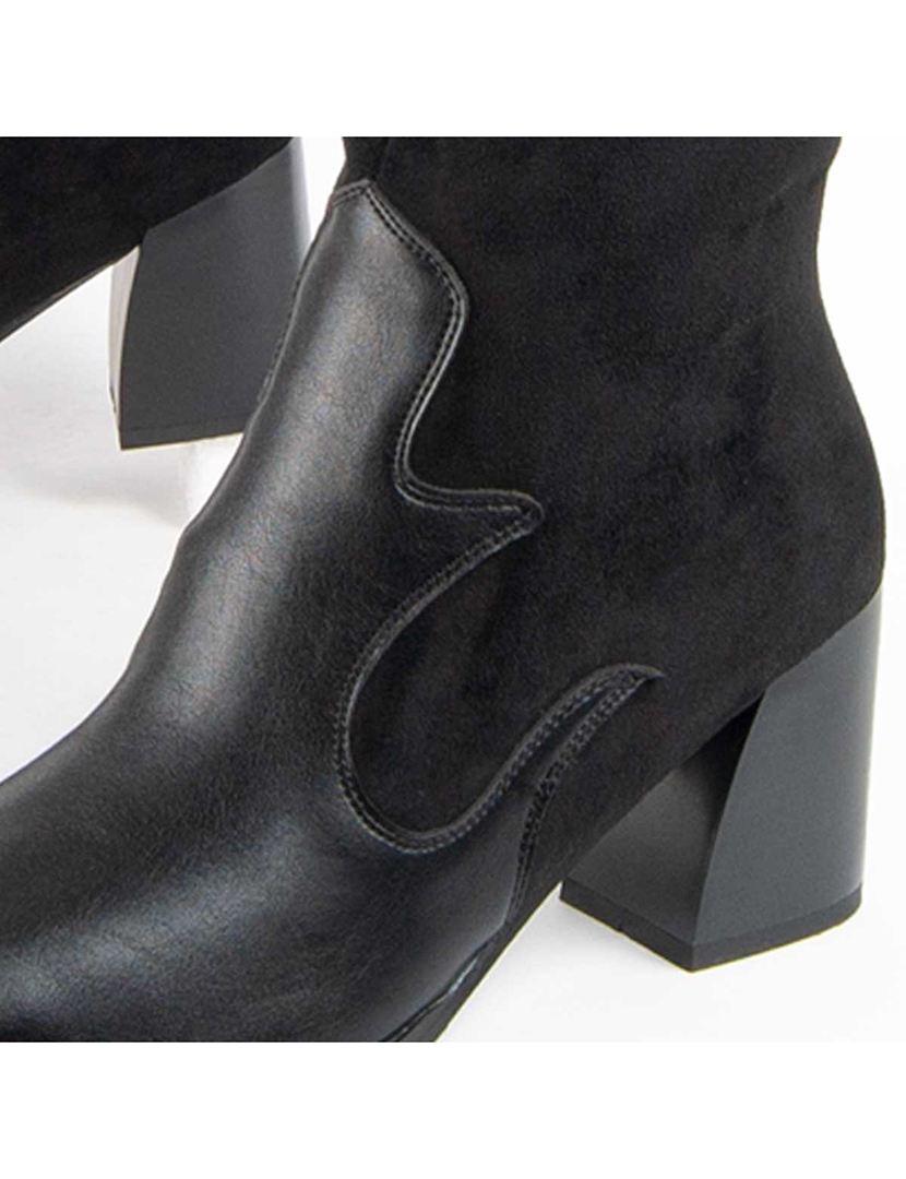 Botas de Salto Senhora Preto