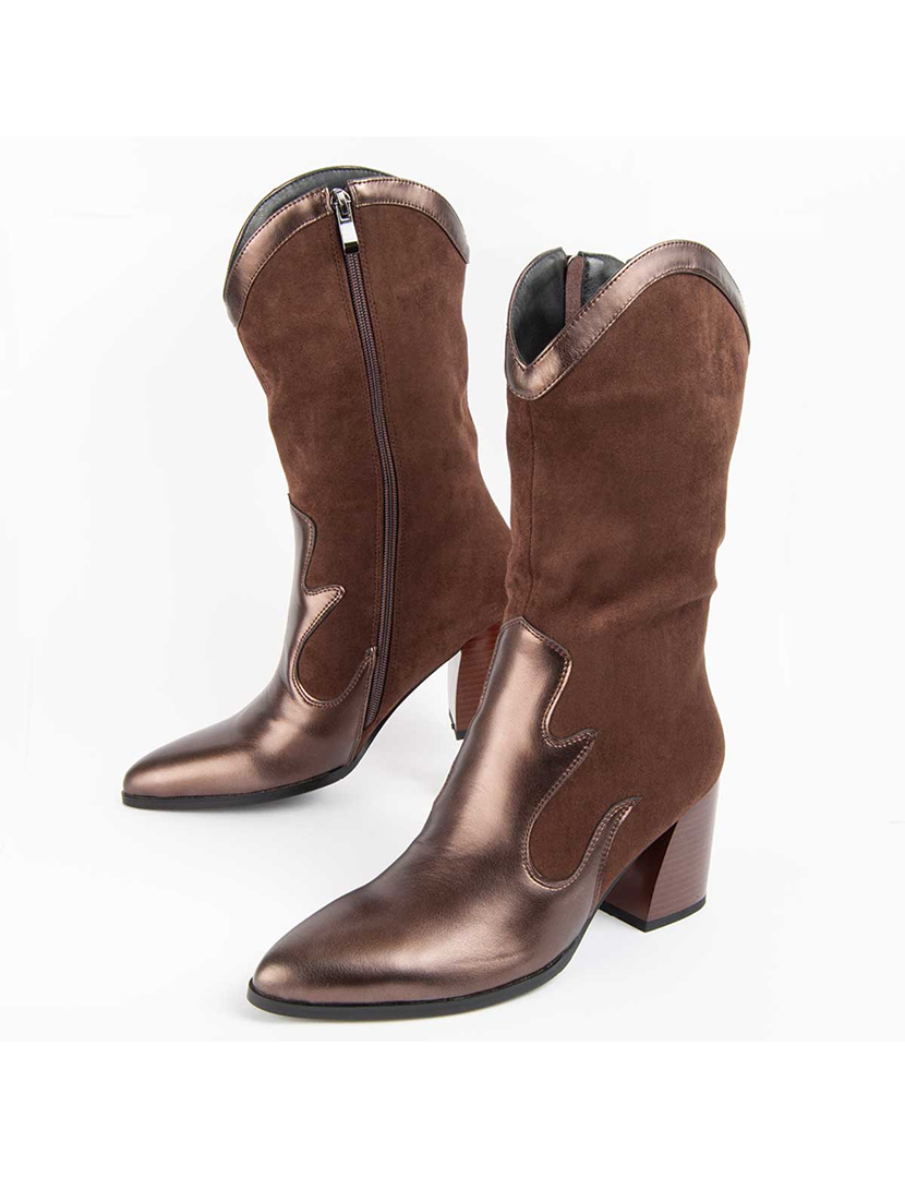 Botas de Salto Senhora Castanho