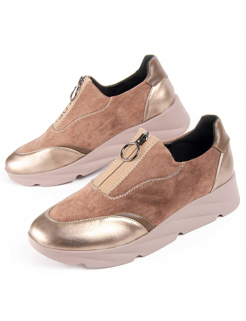 Sapatos de Cunha Senhora Bege