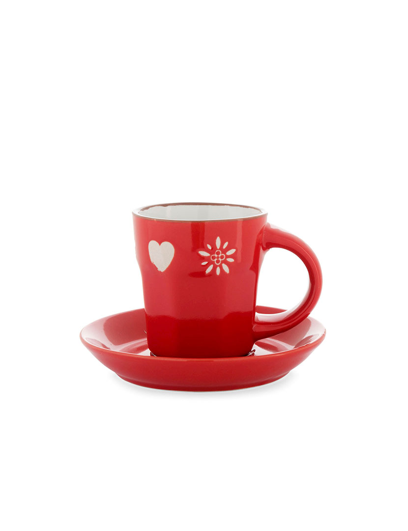 Set 4 Xícaras de Café Chalet com Prato