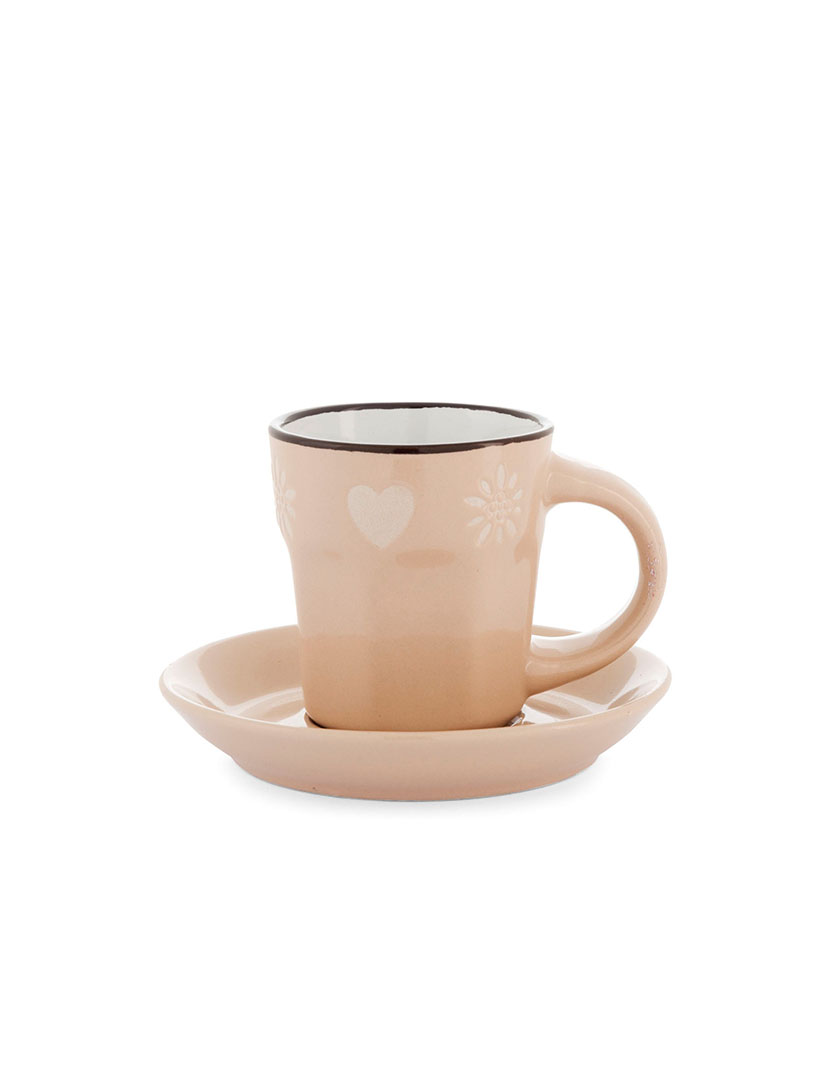 Set 4 Xícaras de Café Chalet com Prato