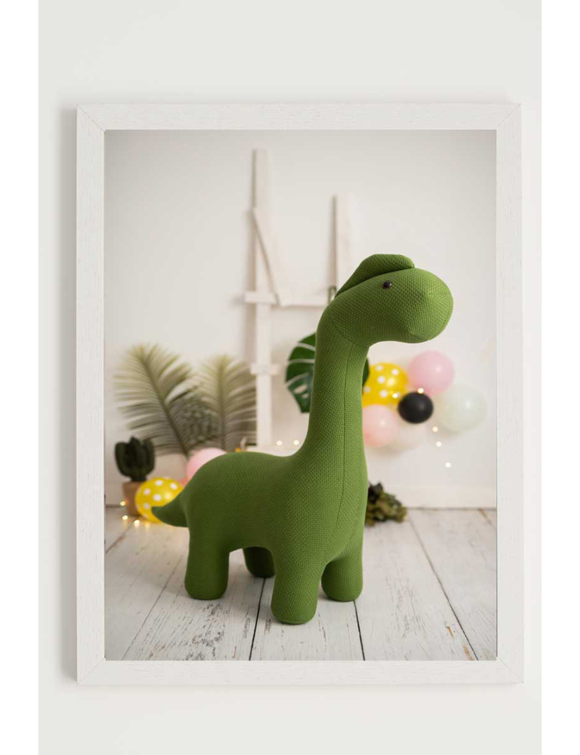 Quadro Dinossauro Crochet