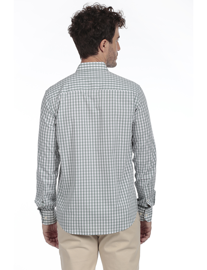 Camisa Homem Algodão Verde