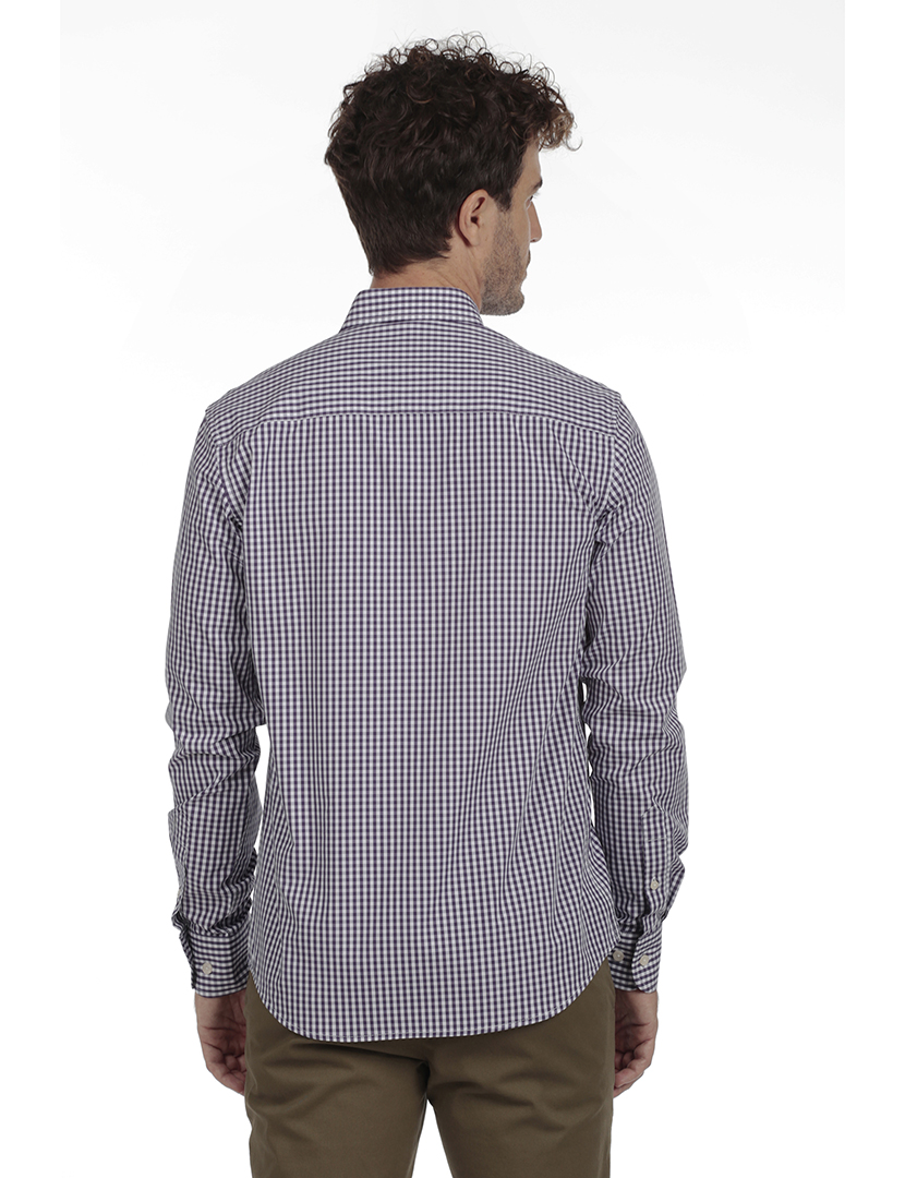 Camisa Homem Algodão Azul