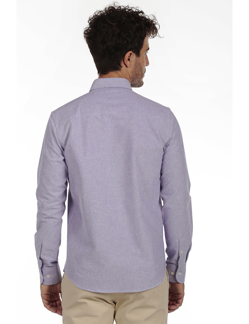 Camisa Homem Oxford Azul