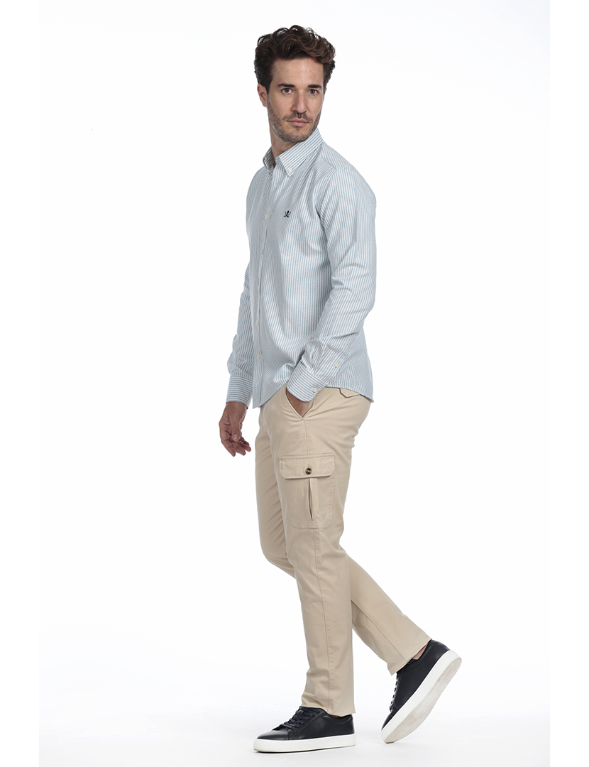 Camisa Homem Oxford Verde