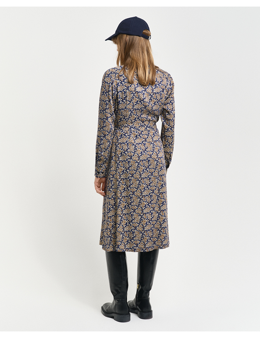 Vestido Slim Paisley Multicor