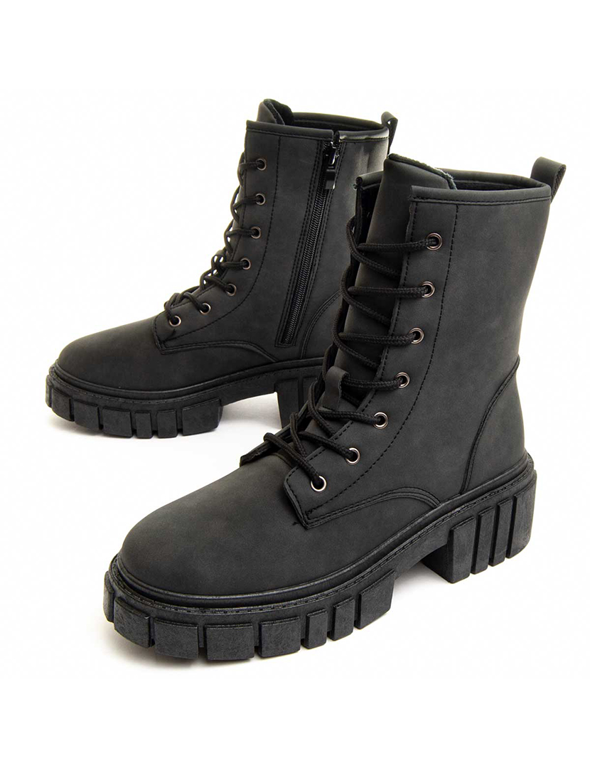 Botas com Plataforma Senhora Preto