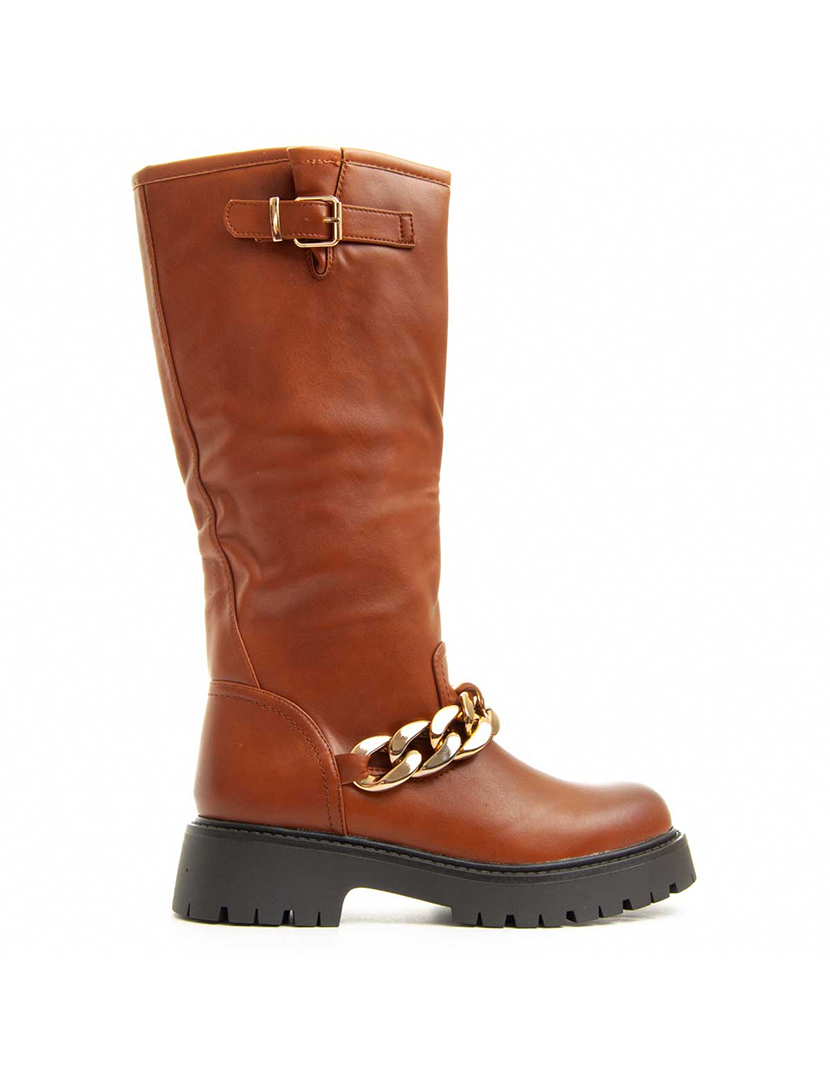 Botas com Plataforma Senhora Castanho