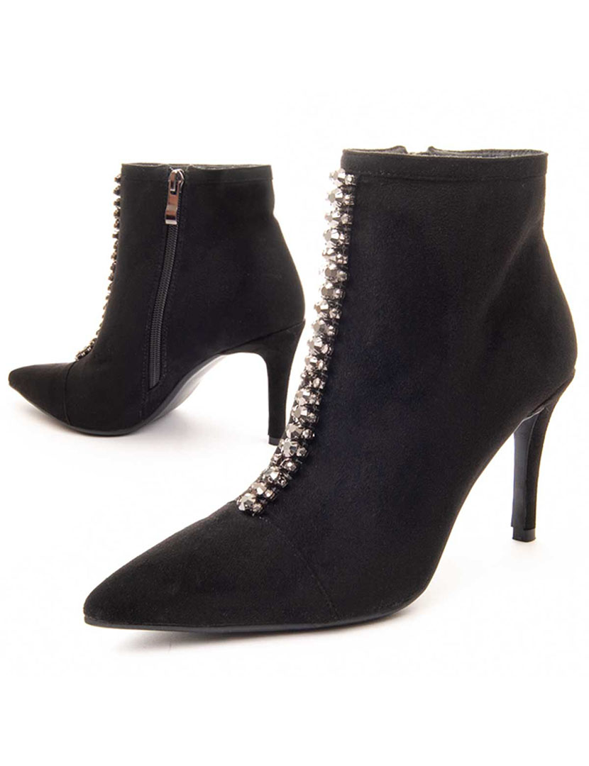 Botins com Salto Senhora Preto