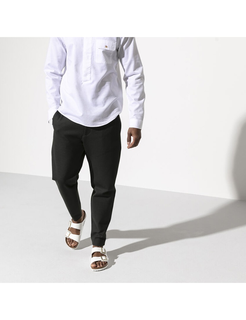 Sandálias  Arizona Birko-Flor Patent Branco Estreito