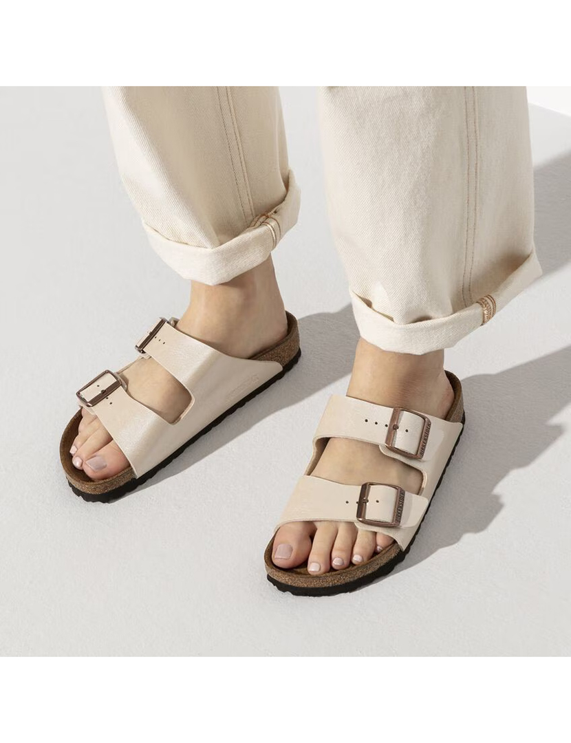 Sandálias Arizona Graceful Branco Pérola Normal