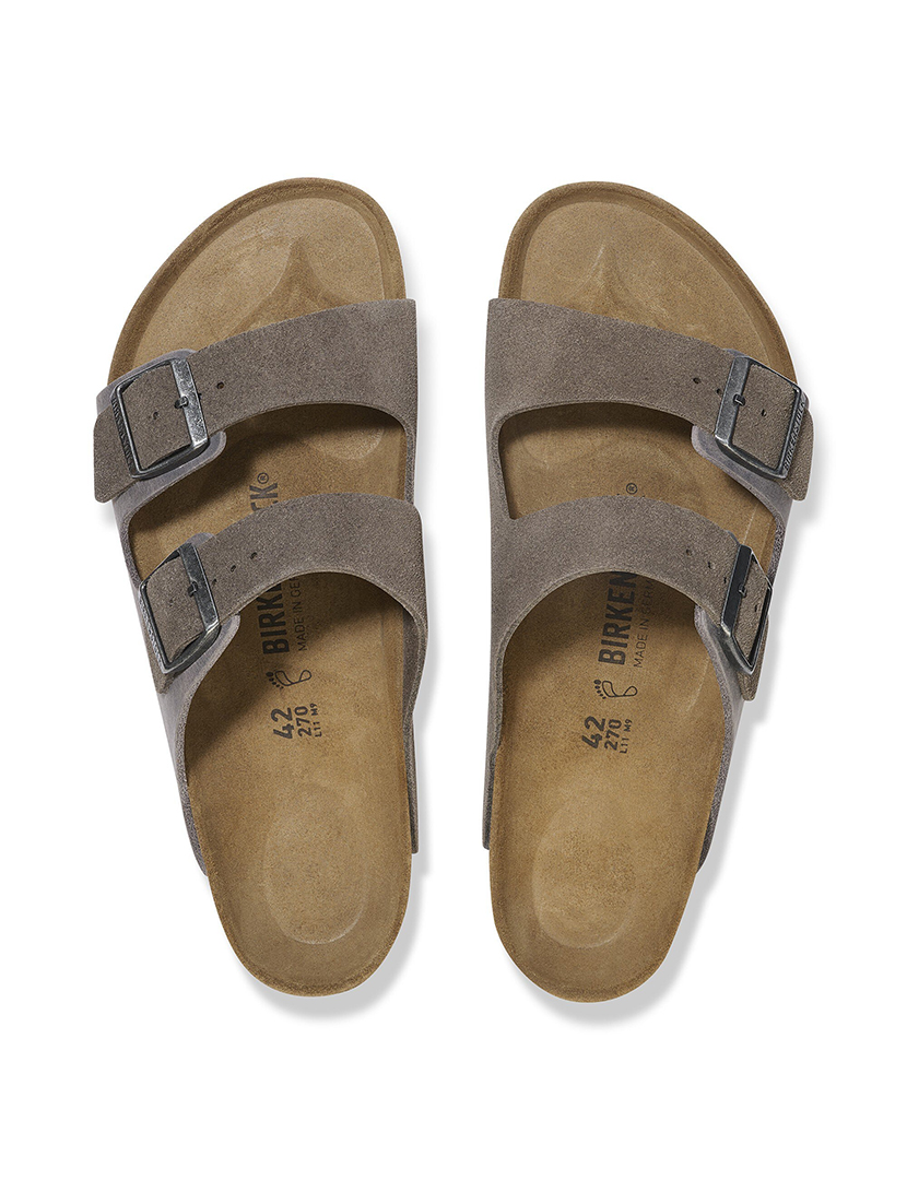 Sandálias Arizona Bs Mixed Leather Regular Concrete Cinza 