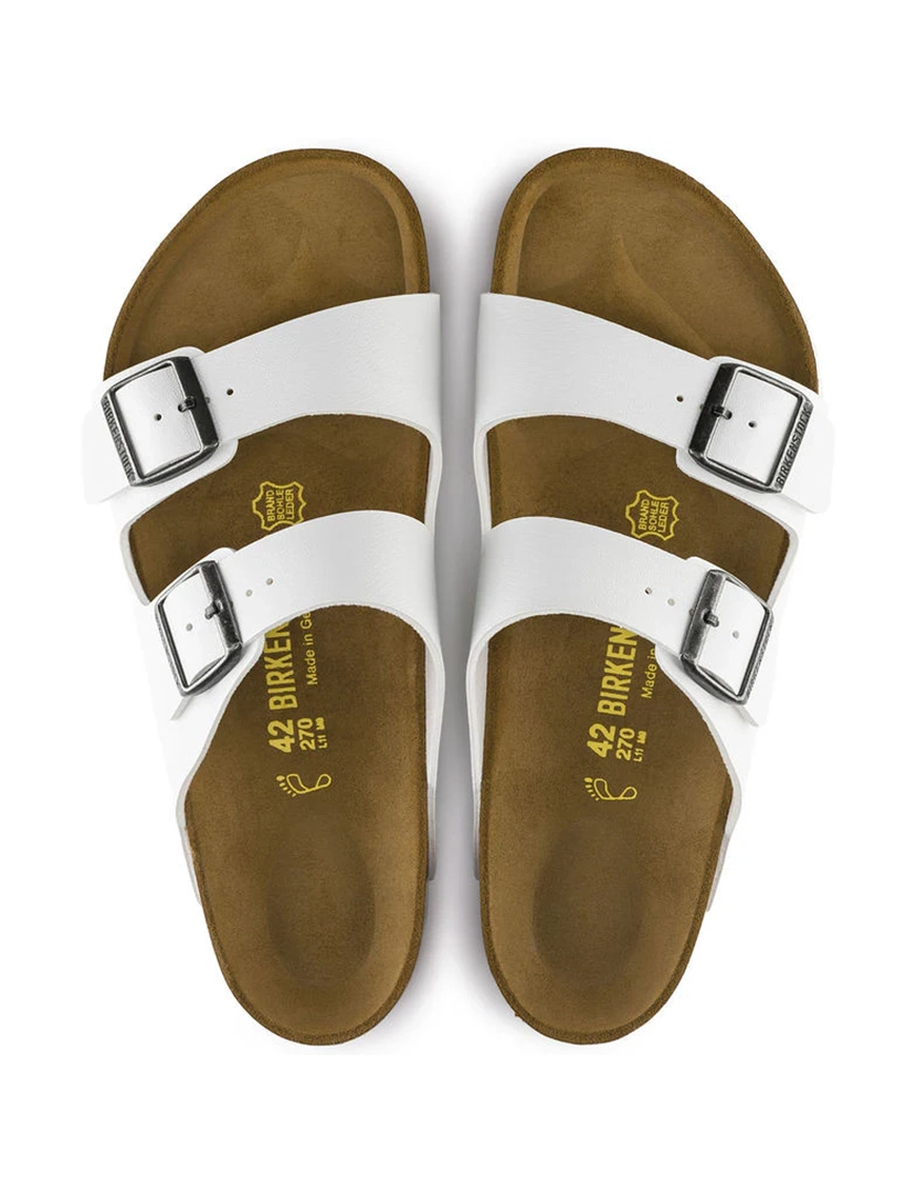 Sandálias Arizona Birko-Flor Narrow Branco 