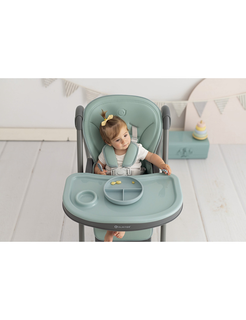 Cadeira Alta com Posições Azul