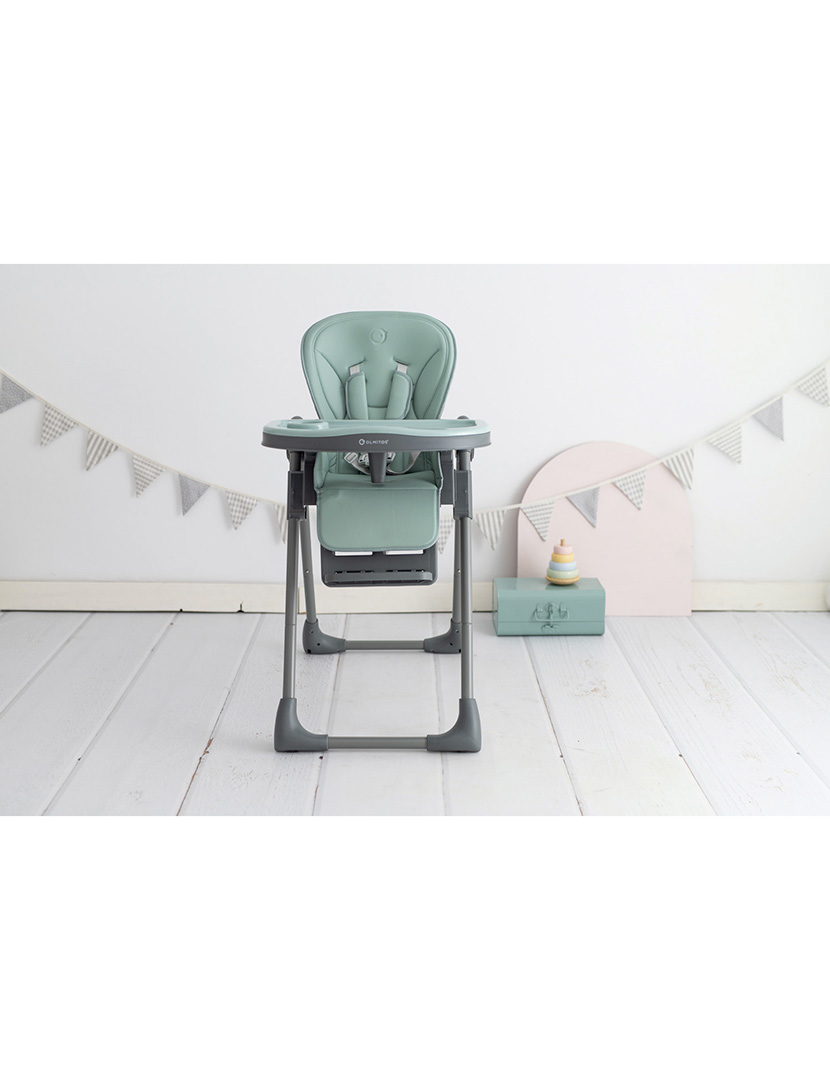 Cadeira Alta com Posições Azul