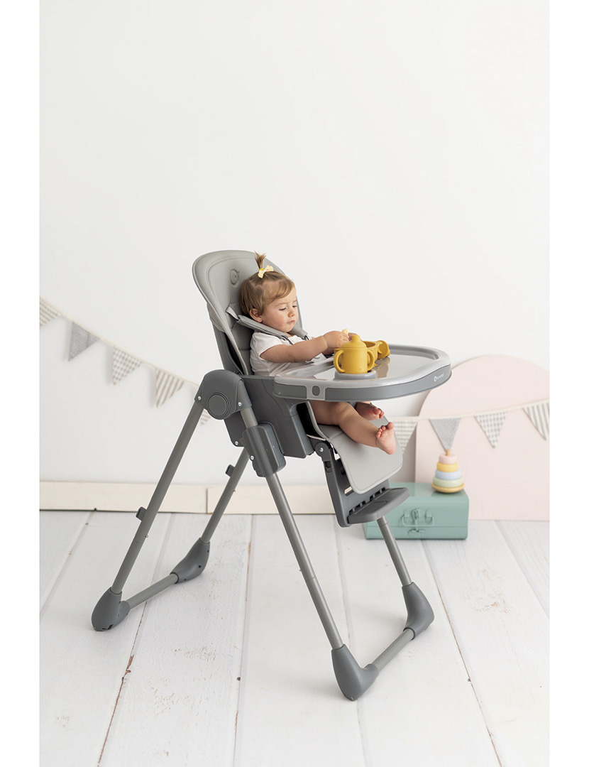 Cadeira Alta com Posições Cinzento