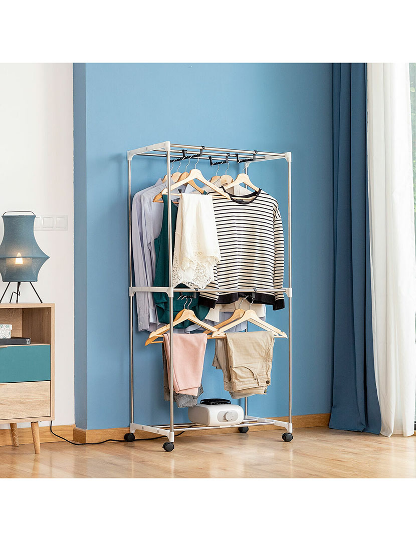 Secador Elétrico Portátil Dupledry Cinza