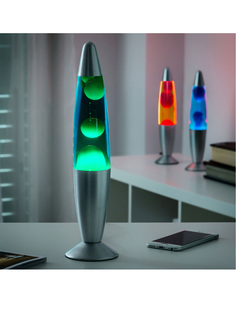 Candeeiro Lava Magma Vermelho