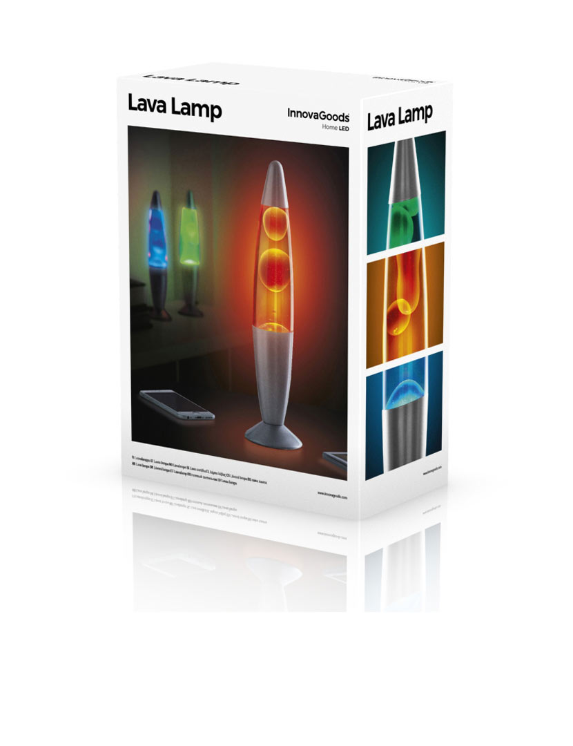 Candeeiro Lava Magma Vermelho