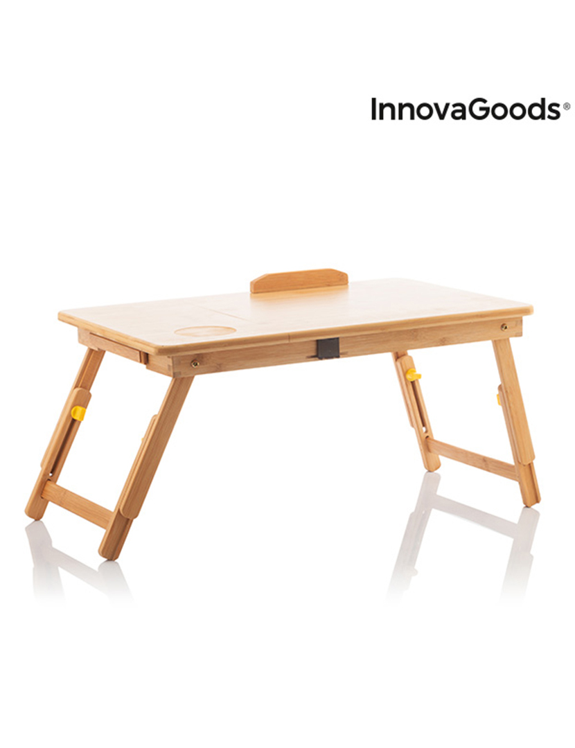 Mesa Auxiliar Dobrável Bambu Lapwood