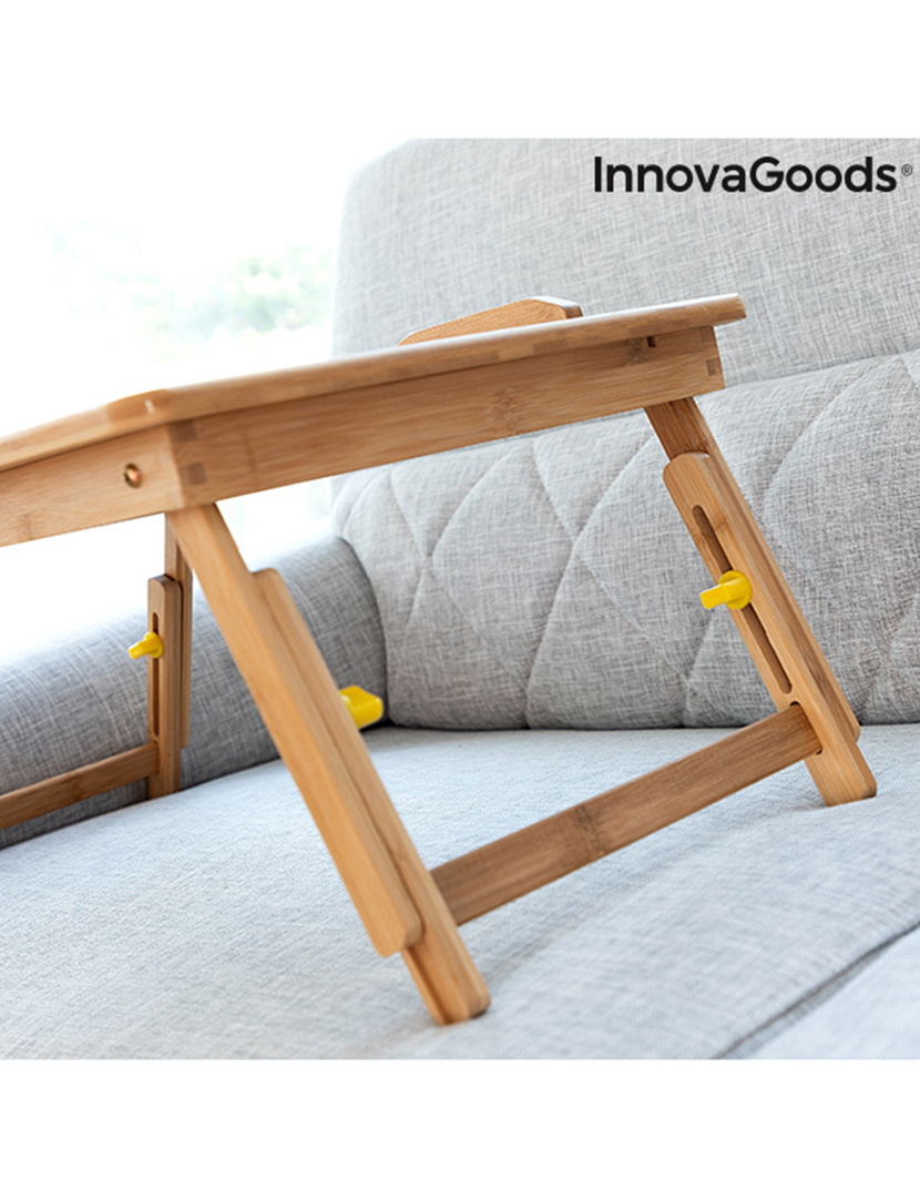 Mesa Auxiliar Dobrável Bambu Lapwood