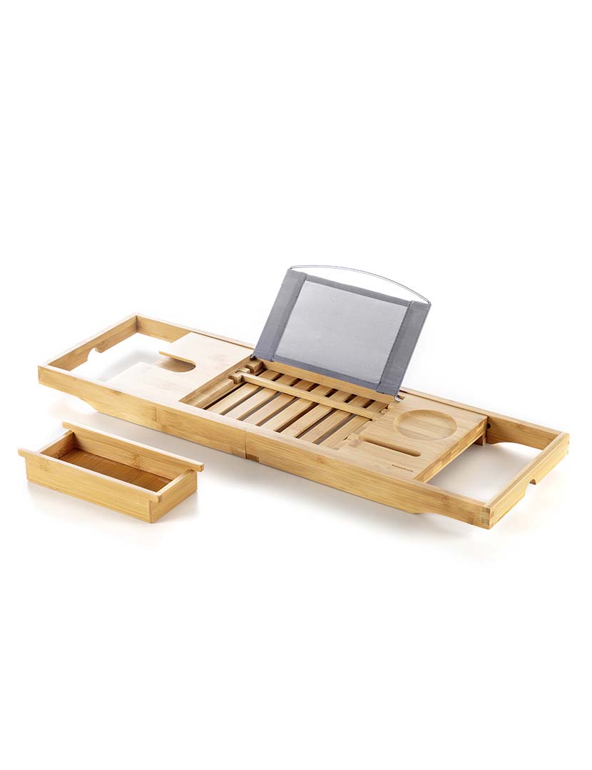 Bandeja Bambu Extensível Banheira Trayth 