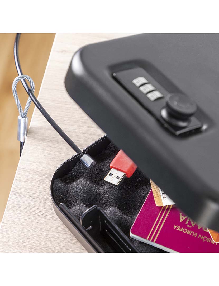 Cofre Portátil Cabo Segurança Prisaven 