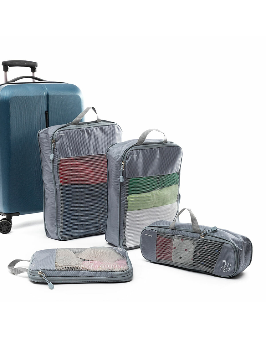 Conjunto 4 Sacos Organizadores Malas Compakube