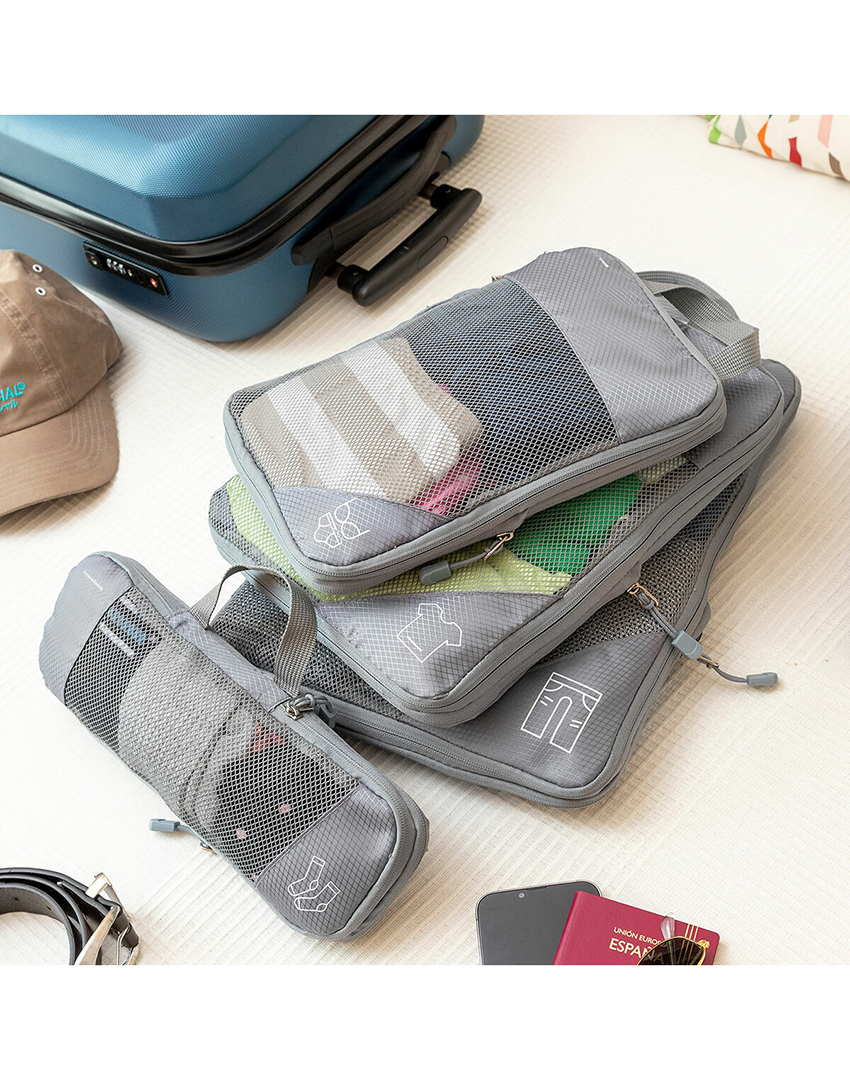 Conjunto 4 Sacos Organizadores Malas Compakube