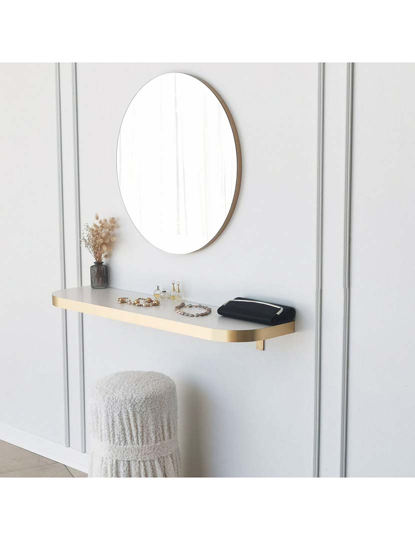 Espelho Gold 60 Dourado