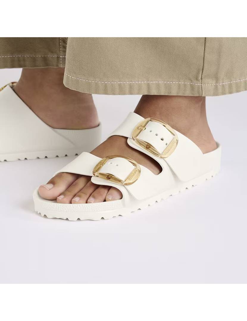 Sandálias Arizona Big Buckle Eva Eggshell Estreito