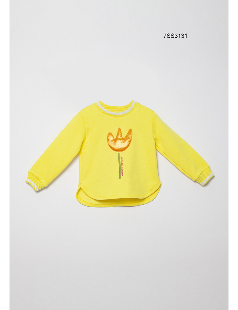 Sweatshirt Amarelo Menina