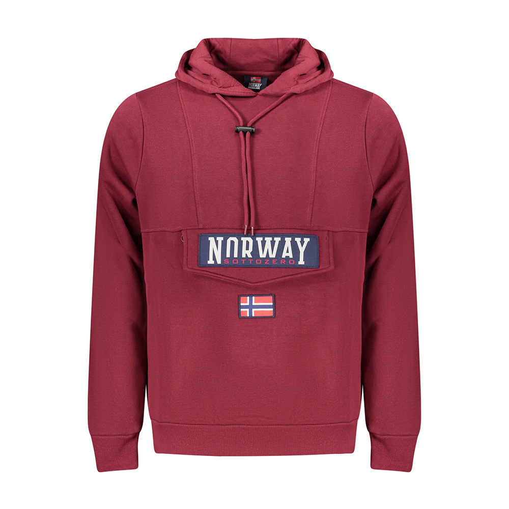 Sweatshirt com Capuz Homem Vermelho