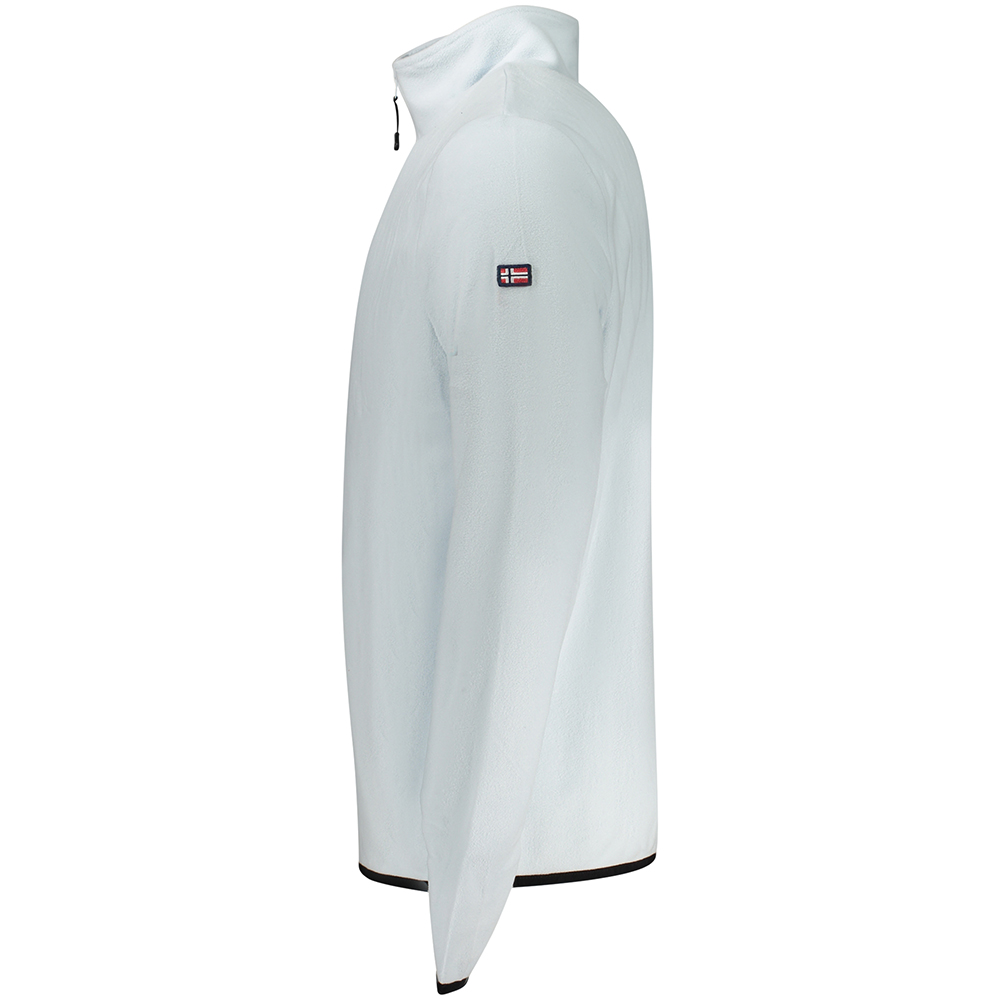 Pólo Desportivo Homem Meio Fecho Azul