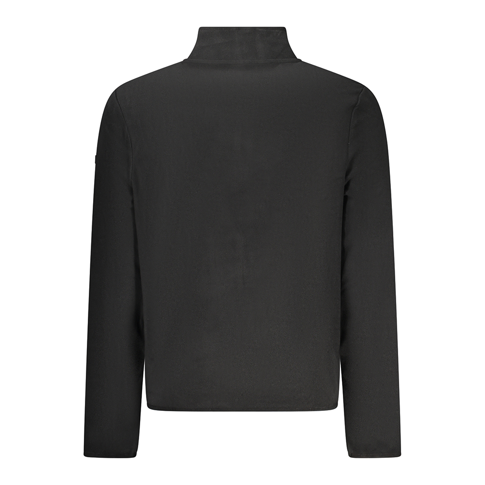 Pólo Desportivo Homem Meio Fecho Preto