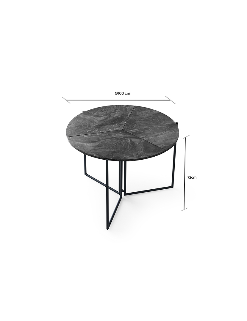 Mesa Jantar Yaprak 1202 Antracite