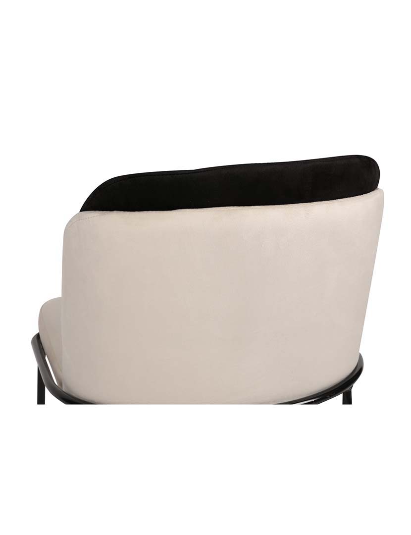 Conjunto 2 Cadeiras Dore 145 Preto/Creme