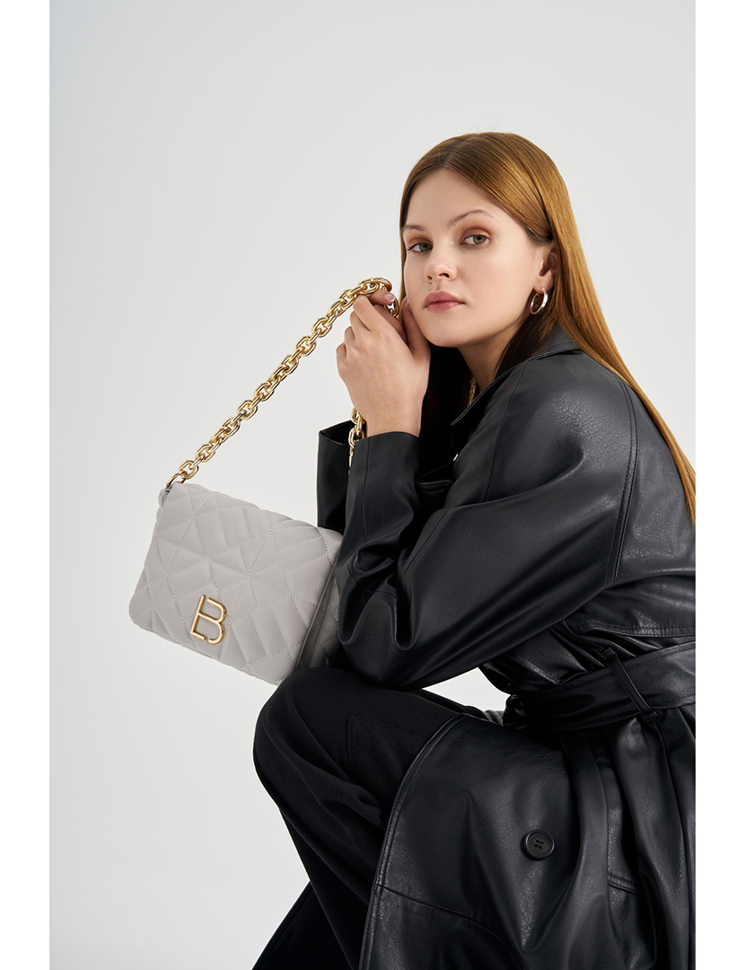 Mala Ombro Senhora Cinzento