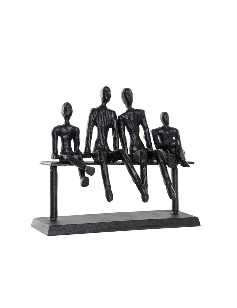 Figura de Aluminio Familia Preto