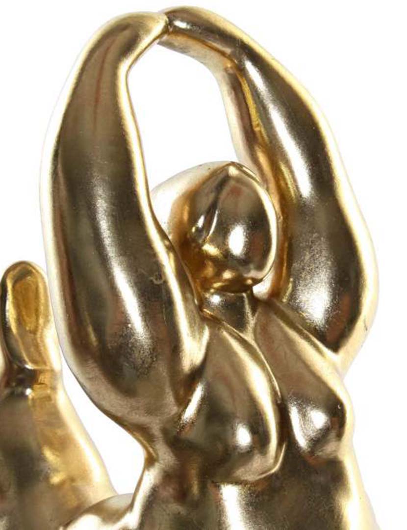 Figura Decorativa Menina Dançarina Dourado