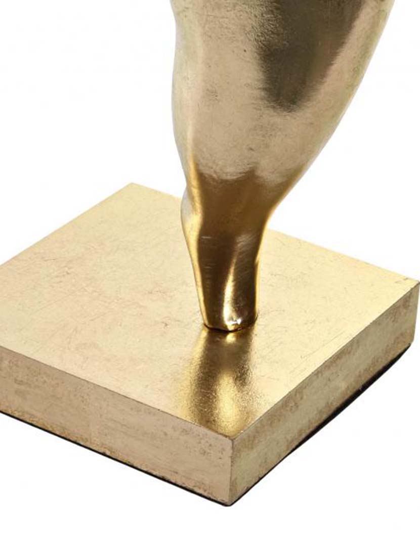 Figura Decorativa Menina Dançarina Dourado