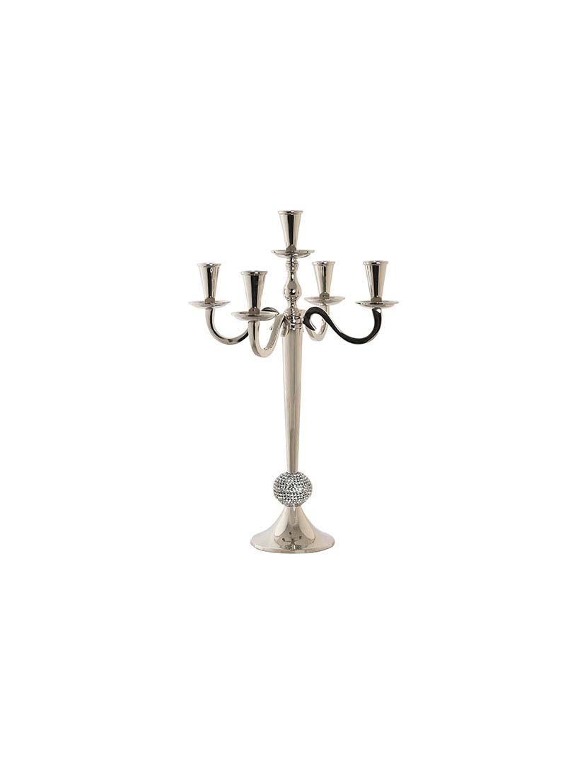 Candelabros de Alumínio Acrílico Cromado