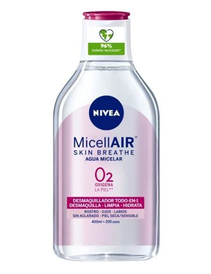 Água micelar para pele seca