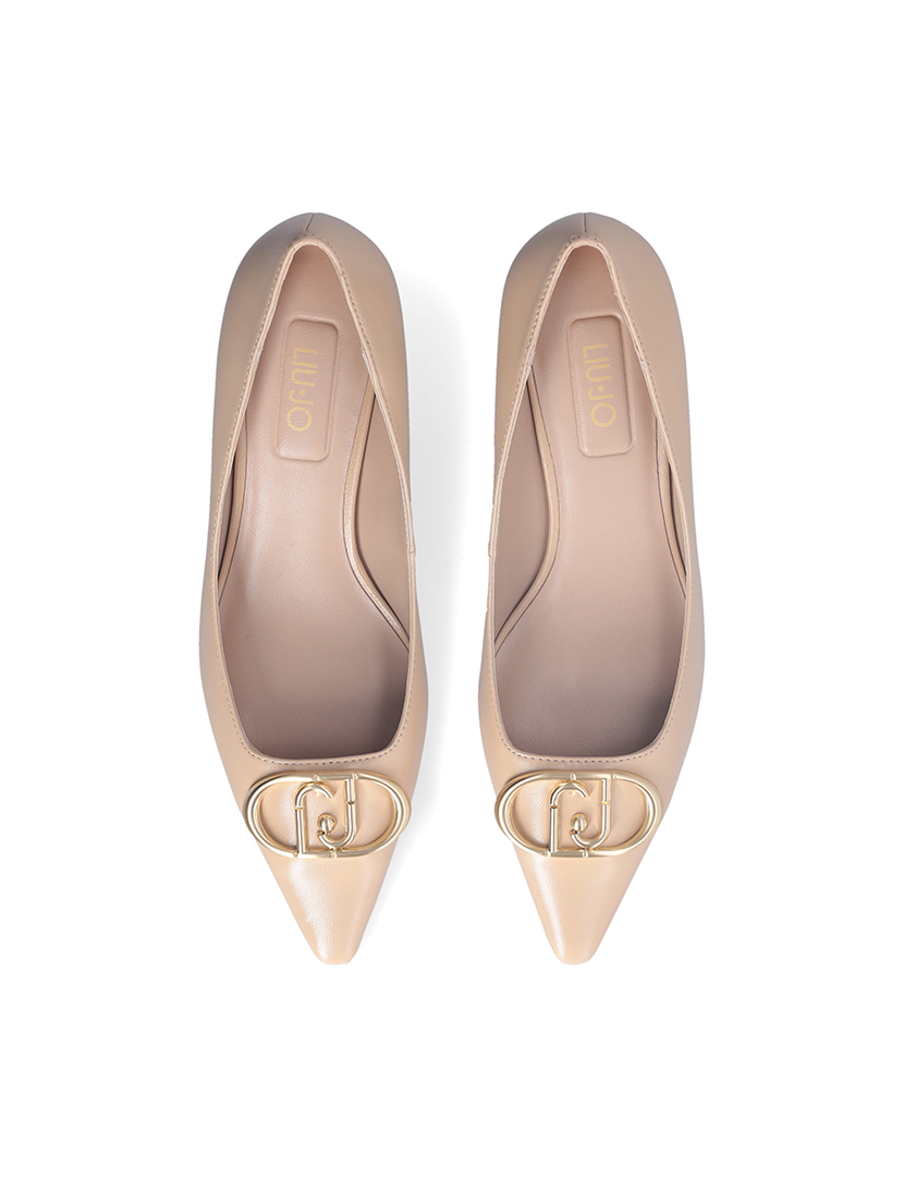 Sapatos com salto Senhora Creme