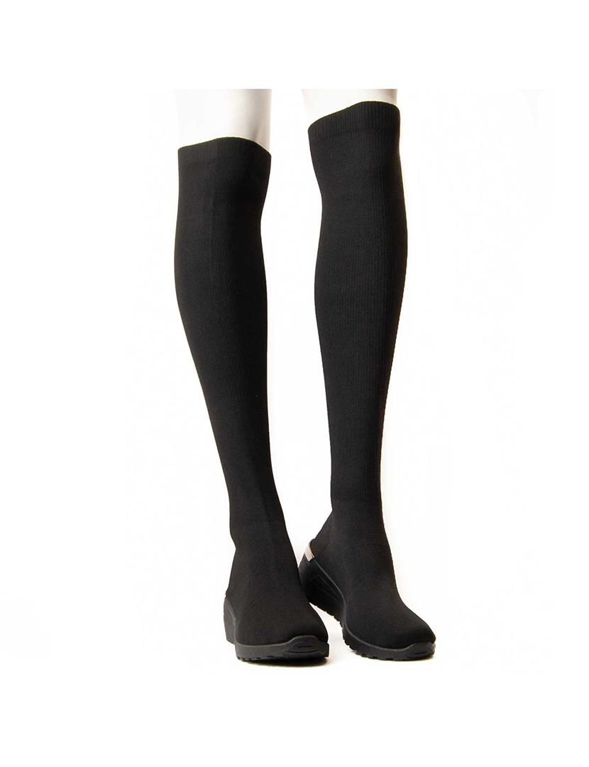Botas com Salto Senhora Preto